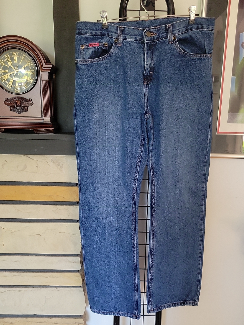 Berne Flannel-lined Jeans 10 Blue